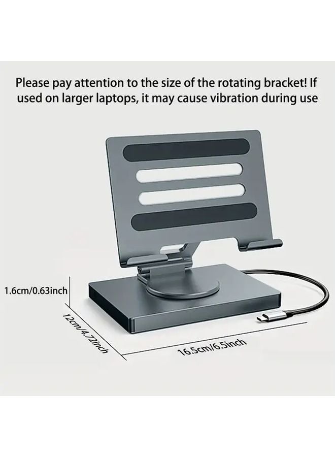 8 In 1 Docking Station With 360 Stand 4K 60Hz Ethernet PD 100W Charging - Image 2